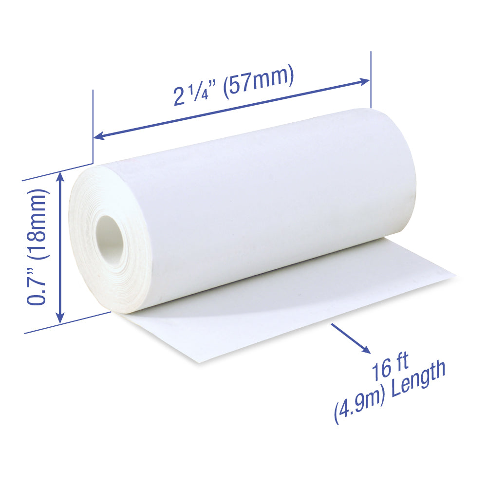 2 1/4 x 16 ft x 18mm x 50 rolls BPA Free Thermal Paper
