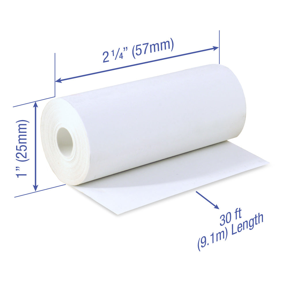 Thermal Paper Roll 2 1/4 x 30 ft coreless BPA Free